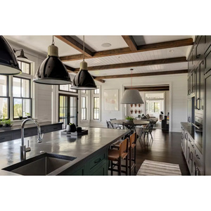 Juego de gabinetes de cocina modernos en forma de L de gama alta de Vermont Precio modular Gabinetes de cocina interiores modernos - Product Image 1