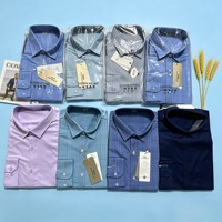 Chemises à manches longues pour hommes, modèles variés, stock aléatoire, style décontracté ou habillé, référence XBK001, vente en gros, 3,85 dollars