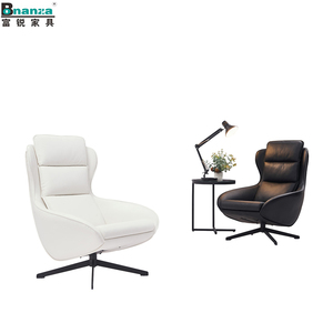 3 D interieur en cuir reconstitué Noir 4 étoiles noir base en acier solide <span class=keywords><strong>chaise</strong></span> design pour la réception à la maison d'hôtel - Product Image 5