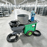 Machines à projeter du mortier fiables 220V avec fonctionnement continu pour un plâtrage mural efficace