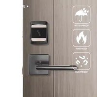 Nueva tendencia, cerradura de puerta inteligente de tipo dividido con estructura de cinco pernos estándar internacional para hoteles, edificios de oficinas, apartamentos para estudiantes