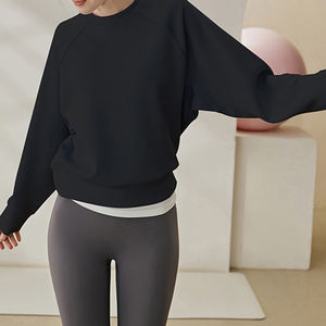 Sudadera Deportiva Personalizada para Mujer, Otoño Invierno, Nueva Llegada, Informal, Versátil, Holgada, para Entrenamiento Físico, Cuello Redondo, Manga Larga - Product Image 4