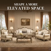 Collection de canapés américains à dossier haut 1, 2 et 3 places pour salon formel, villa, mobilier de projet en gros