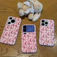 Coque pour iPhone ZL071 en forme de tulipe rose pour iPhone 17 Pro Max/16/15