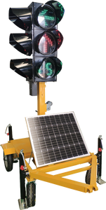 300mmポータブルソーラーLED交通信号灯モバイルおよび新世代交通灯 - Product Image 4