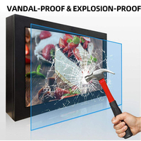 Écran LCD numérique d'affichage publicitaire extérieur étanche IP65 de haute qualité 43 49 55 65 75 98 pouces pour les magasins de détail OEM 1 an