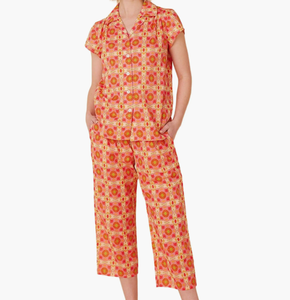 Pigiama Casual in Cotone Leggero da <span class=keywords><strong>Donna</strong></span>, Taglia XL, Stampa Estiva, <span class=keywords><strong>Abbigliamento</strong></span> Morbido e Traspirante per Casa - Product Image 2