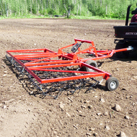 Rastrillo de Cadena con Estructura de Caja Montado en Tractor para Renovación de Pastos y Preparación de Semilleros