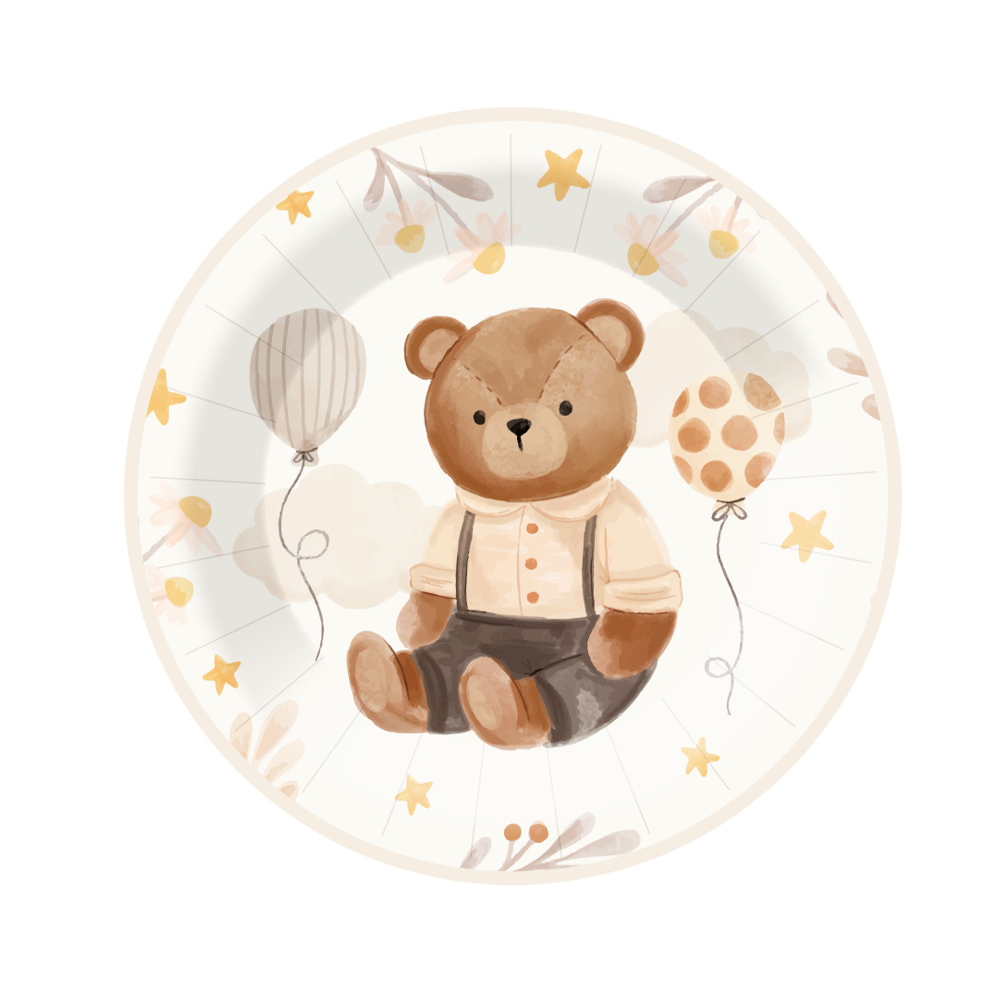 9 inch paper plate*8 pcs