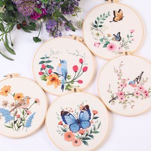 Kit de Tejido y Crochet de Algodón y Lino Suave Hecho a Mano con Patrón de Flores de Dibujos Animados para Principiantes, para Decoración del Hogar y Coleccionismo Artístico - Product Image 5