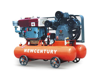 5 Bar Diesel Motor Portátil Usado 100cfm Piston Mining Compresores de aire con Jack Hammer/Rock Drill Hammer