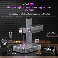 Machine de gravure laser UV portable DAJA A1, mini marqueur laser UV pour la gravure sur cristal, verre, métal, acrylique, bois, cuir, plastique