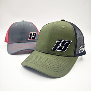 Casquettes Richardson 112 personnalisées en gros, casquette trucker snapback hip-hop à chevrons avec filet - Product Image 5