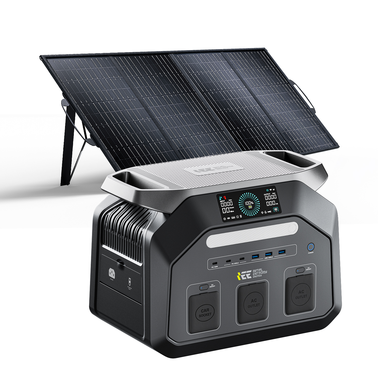 Noir + panneaux solaires 200w