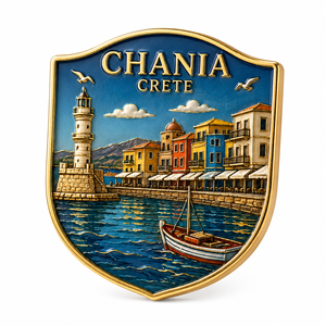 Pin Personalizado al Por Mayor a Precio de Fábrica, Pin de Recuerdo 3D de Aleación de Zinc con Diseño de <span class=keywords><strong>Grecia</strong></span> y Creta para Regalo - Product Image 1
