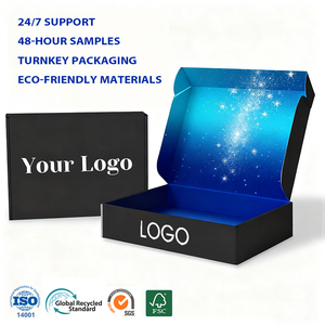 Boîtes en papier kraft biodégradable imprimées sur mesure pour l'expédition <span class=keywords><strong>de</strong></span> cadeaux, t-shirts, accessoires pour cheveux, <span class=keywords><strong>lentilles</strong></span> <span class=keywords><strong>de</strong></span> <span class=keywords><strong>contact</strong></span>, lunettes - Product Image 2