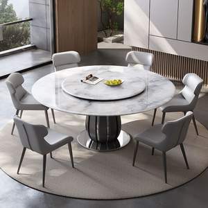 Made in China 2025 nuova tavola rotonda in marmo minimalista e moderno stile italiano personalizzabile colori e <span class=keywords><strong>dimensioni</strong></span> - Product Image 5