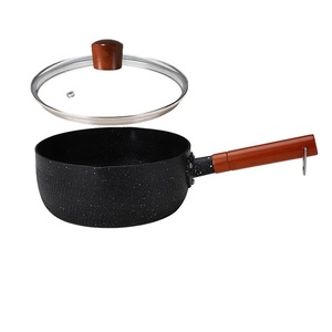 Accessori da cucina colorati a induzione pentole in alluminio pentola per cucinare pentole latte <span class=keywords><strong>Granita</strong></span> pentole con coperchio in vetro - Product Image 2