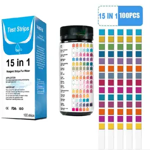 W-15 Water Test Hardness Strips Water Fluride Test Strips Drinking Water Testing Kit