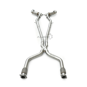 Système d'échappement Catback pour <span class=keywords><strong>Infiniti</strong></span> FX50 5.0L <span class=keywords><strong>V8</strong></span> 2009-2019 en acier inoxydable, silencieux de performance racing, amélioration du son - Product Image 6