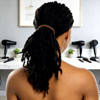 Capelli Umani Brasiliani Remy Grezzi Ondulati Profondi, 18 Pollici, 100g, Trasparenti, Afro Kinky per Trecce all'Uncinetto e Dreadlocks