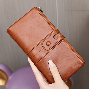 New RFID phụ nữ dây đeo cổ tay Ví nữ ly hợp Lady PURSE Faux Da chủ thẻ đa chức năng Dài Ví cho phụ nữ - Product Image 6