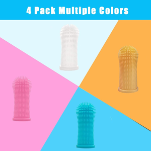Cepillo de Dientes de Dedo para Perros, Kit de Limpieza Dental para Mascotas, Juego de 4 Cepillos de Dientes de Dedo para Perros y Gatos - Product Image 3