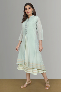 Elegante vestido de traje Chanderi para ocasiones festivas, vestido Chanderi - Product Image 5