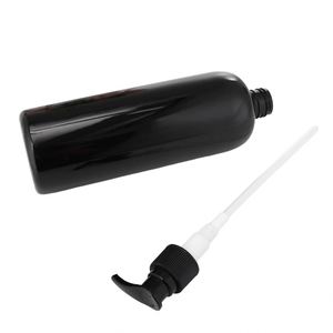 Botellas Redondas Vacías de PET Blanco y Negro de 1000 ml con Pulverizador, para Gel de Ducha, Loción, Champú y Acondicionador para el Cuidado del Cabello - Product Image 4