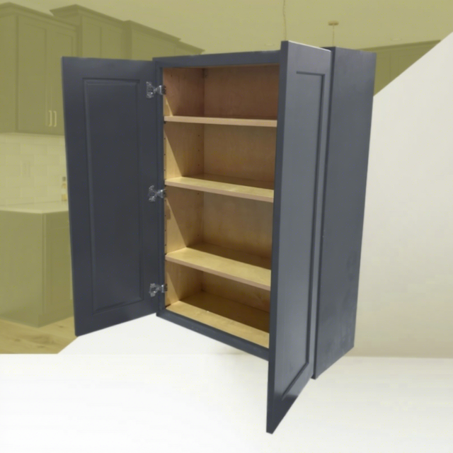 Fast Shipping From USA W2442-W3642 Upper Kitchen Cabinets Contractor Bulk Cabinet Kitchen Wall Cabinets With 2 Doors & 3 Shelves