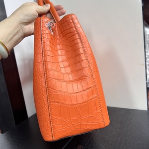 Sac fourre-tout en cuir d'alligator aux couleurs personnalisables, fermeture à rabat, grande capacité, sac à main classique pour femme - Product Image 6