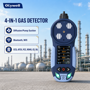 Détecteur de gaz portable intelligent 4-en-1 à aspiration par pompe et diffusion, capteur de CO, NOx, ozone, ASH3, COCl2, moniteur de gaz - Product Image 1