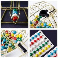 Jouets interactifs pour fêtes, jeu de hasard, jeu de bingo, maître de cérémonie de bingo, événement de banquet, machine à loterie de 9 pouces avec 75 boules