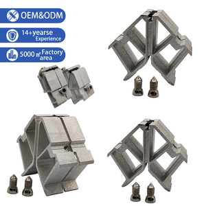 Soportes de Esquina Modernos y Duraderos de Aluminio con Rotura de Puente Térmico, Plateados, para Impermeabilización de Puertas y Ventanas con Instalación por Tornillos - Product Image 1