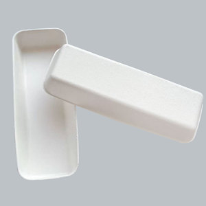 Disposable Sugarcane Pulp <b>Tray</b> 200x70x28.5mm Rectangle Biodegradable For Hot Dog Sausage Takeout <b>Snacks</b> Outdoor Use - Product Image 3