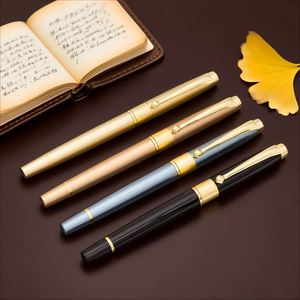 Elegant Rose <b>Gold</b> Luxury Roller <b>Pen</b> Smooth Writing 0.5mm Signature Heavy Metal Ballpoint Custom PS-20250820-21 Ladies Gentlemen - Product Image 1