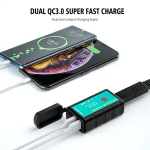 QC 3.0 모터 바이크 듀얼 USB 전화 GPS 고속 충전기 하이 퀄리티 오토바이 전화 충전기