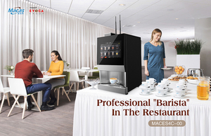 MACAS Máquina de Café Espresso Automática Comercial Nueva con Pantalla Táctil de 15.6 Pulgadas, WIFI, 4G, EVOCA, 2800W, 220VAC, 1 Año de Garantía, MACES4C- - Product Image 5