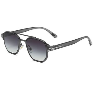 Gafas de Sol 2026 de Moda, Montura Metálica Cuadrada de Doble Barra, Protección UV400, Estilo Europeo Americano, Lujo Ligero para Hombre - Product Image 2