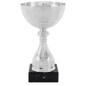 Coppa Sportiva Elegante in Argento con Base in Marmo – Personalizzabile - Product Image 1