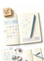 Set de Regalo de Papelería: Cuaderno con Bolígrafo, Planificador, Pegatinas, Bloc de Notas, Cinta Adhesiva y Borrador