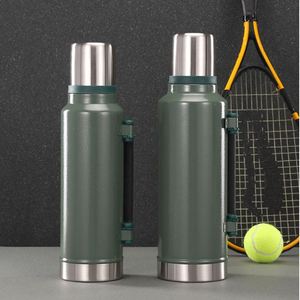 Bouteille d'eau en acier inoxydable 1,0 L 1,4 L 1,9 L, gourde isotherme sous vide pour sports de plein air, voyage, camping, randonnée - Product Image 1