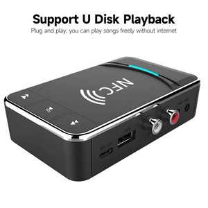 BT5.0 2-in-1 <strong>Transmitter</strong> <strong>Receiver</strong> <strong>NFC</strong> BT Audio Adapter 15m Transmission Distance Lossless Sound Quality with USB RCA AUX Ports - Product Image 2