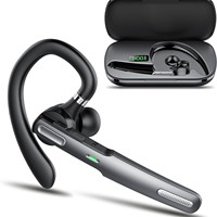 Casque sans fil 5.0 pour professionnels – Étanche, commande vocale, idéal pour la conduite, les réunions, les conversations ; utilisation mono-oreille gauche ou droite