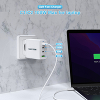 Chargeur rapide GaN 100W EU KR, prise KR avec mise à la terre, chargeur PD KC USB C, chargeur mural portable Type C 100W, adaptateur de chargeur de téléphone portable