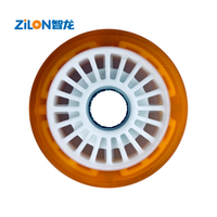 Roues lumineuses LED magnétiques sans batterie, conformes aux normes d'exportation, en PU, couleur/taille personnalisables, durables, imperméables, légères et respirantes pour roller