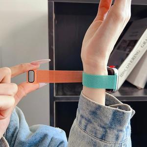 Bracelet de montre en métal magnétique à boucle dégradée élégante de style milanais pour <span class=keywords><strong>Huawei</strong></span> Watch Fit 4 Pro Fit 4 Fit 3, sangle réglable - Product Image 5
