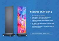 AOWE P1.86 Display LED da Interno Collegabile, Schermo LED Digitale Pieghevole Plug-and-Play USB per Pubblicità a Pavimento