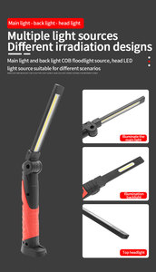 300 lumen 18 Wát xách tay <span class=keywords><strong>LED</strong></span> không thấm nước không dây đèn nam châm kiểm tra có thể gập lại làm việc ánh sáng - Product Image 6