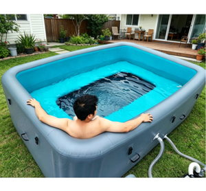 <span class=keywords><strong>Piscine</strong></span> gonflable carrée DWF Drop Stitch, fabrication directe CE, <span class=keywords><strong>piscine</strong></span> hors sol portable pour la famille, jardin, villa et complexe hôtelier - Product Image 1